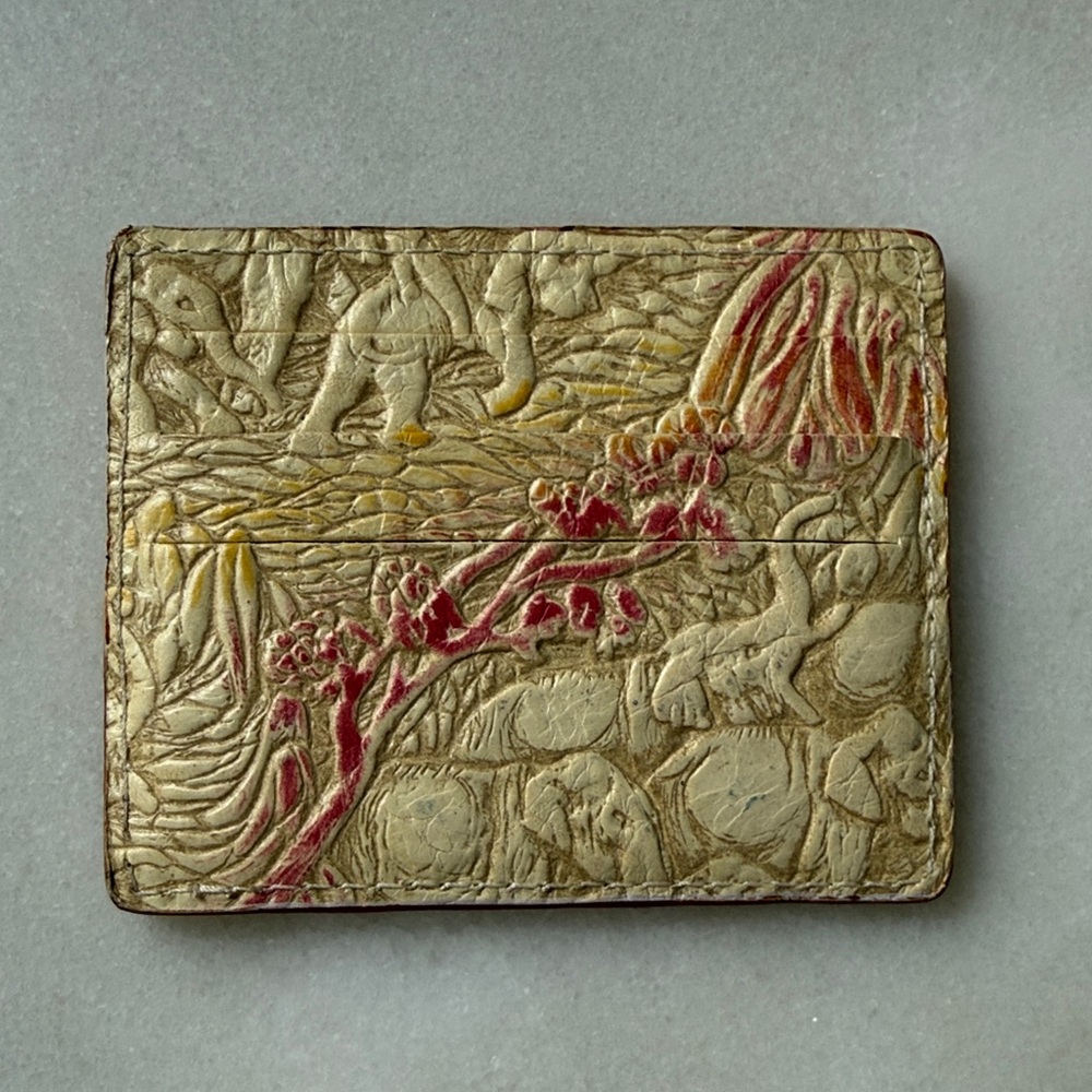 NWT Handmade Italian Vintage Leather Card Wallet